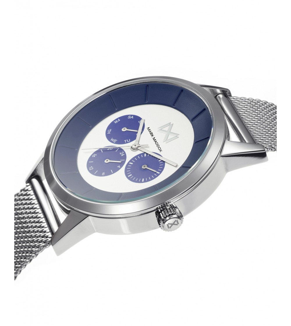Mark Maddox HM7119-37 Orologio Uomo Con Cinturino In Maglia Di Acciaio - Eleganza Quotidiana