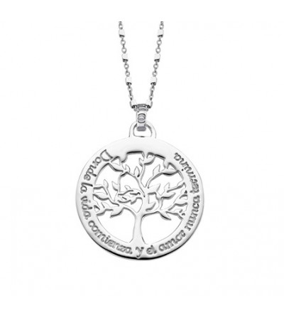 Colgante plata ARBOL LOTUS...